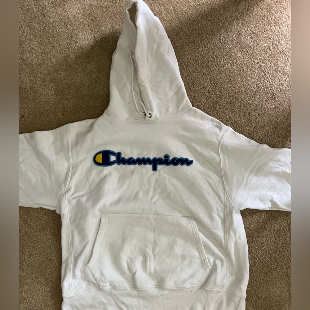 White Champion Hoodie